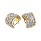 Buccellati - 18k Gold Diamond Rombi Hoop Earrings