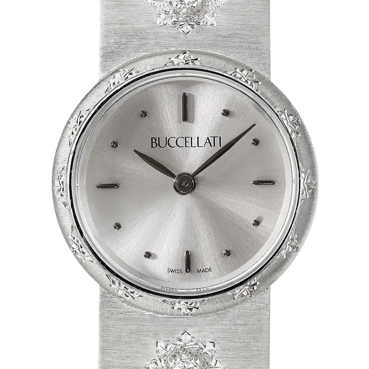 Buccellati - 18k White Gold Diamond Macri Bracelet Watch