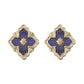 Buccellati - 18k Yellow Gold Blue Enamel Opera Tulle Earrings