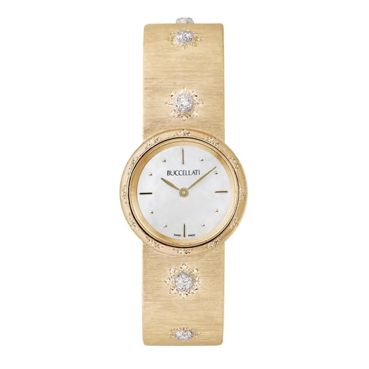 Buccellati - 18k Yellow Gold Diamond Macri Bracelet Watch