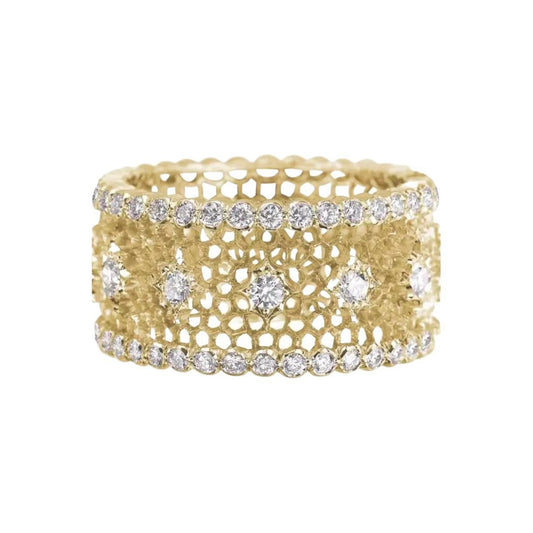 Buccellati - 18k Yellow Gold Diamond Nuovo Tulle Band