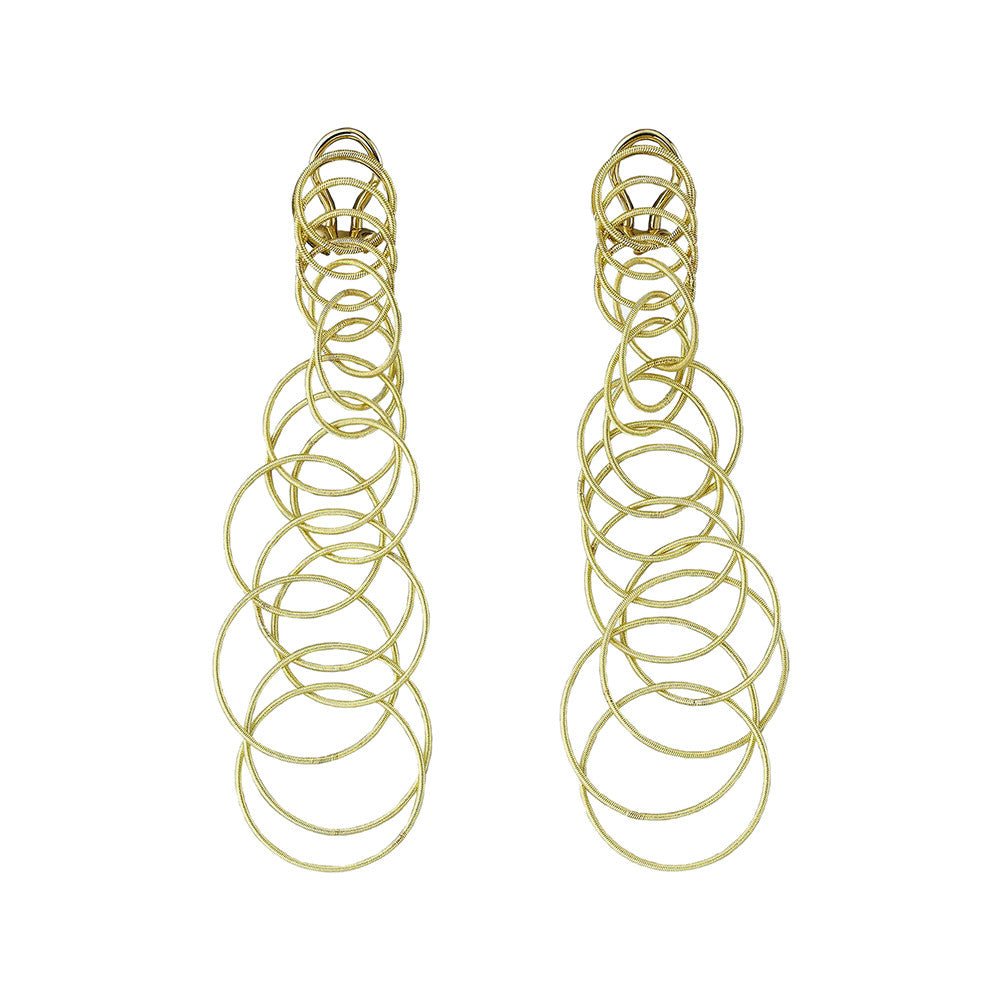 Buccellati - 18k Yellow Gold Hawaii Long Drop Earrings