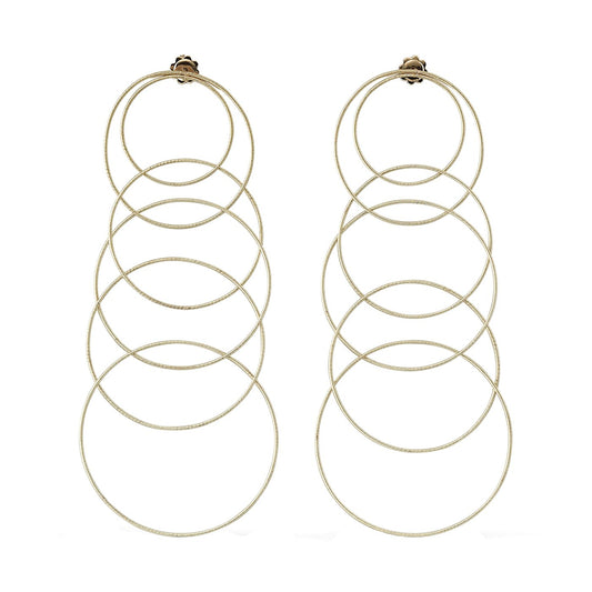 Buccellati - 18k Yellow Gold Hawaii Waikiki Circle Drop Earrings