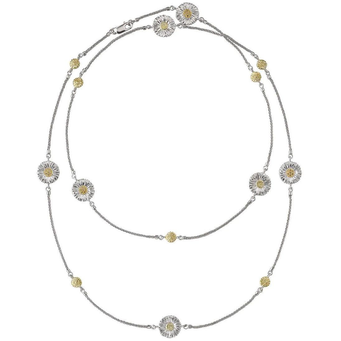 Buccellati Silver - Silver Vermeil Daisy Long Necklace