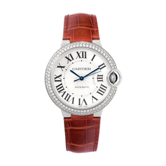 Cartier - Ballon Bleu 36 White Gold Diamond, Ref. WE900651