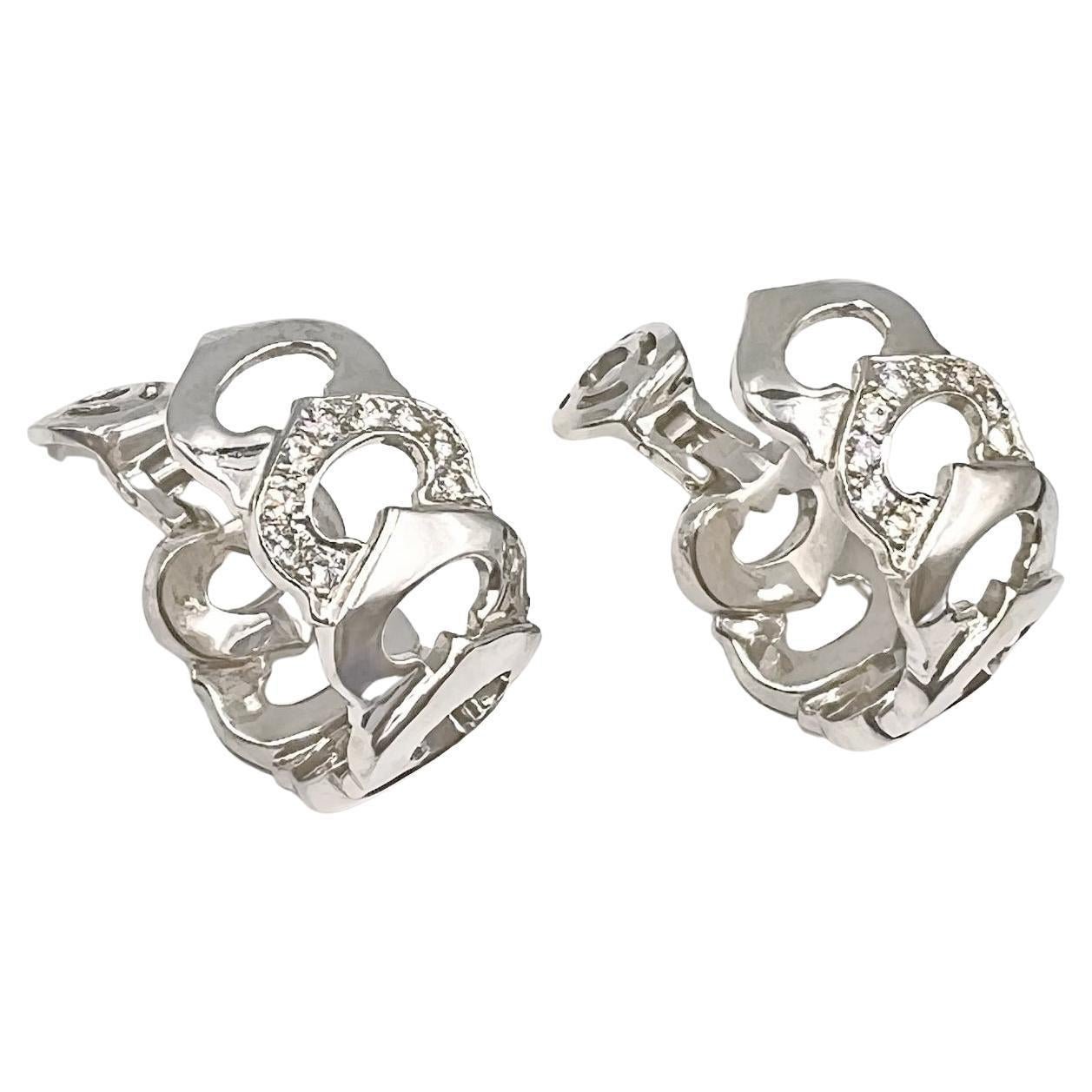 Cartier earrings cheap silver