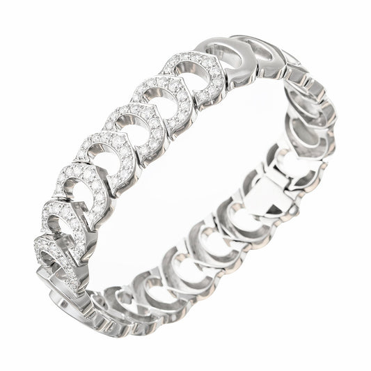 Cartier - 'C' de Cartier White Gold Diamond Bracelet