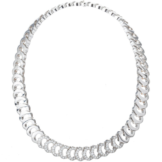 Cartier - 'C' de Cartier White Gold Diamond Necklace
