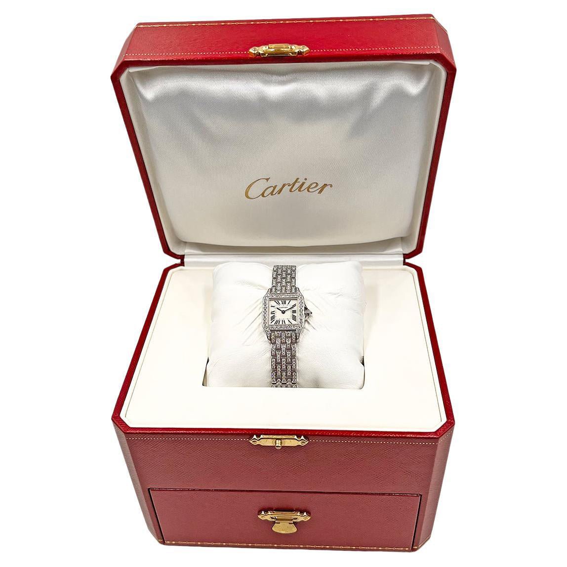 Cartier - Santos Demoiselle White Gold Diamond, Ref. WF9010YA