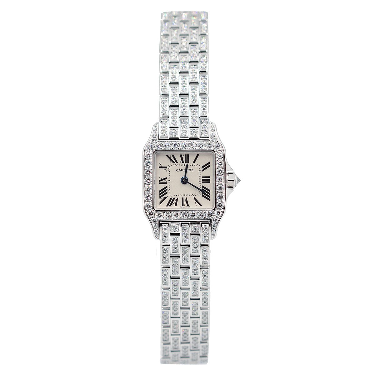 Cartier - Santos Demoiselle White Gold Diamond, Ref. WF9010YA