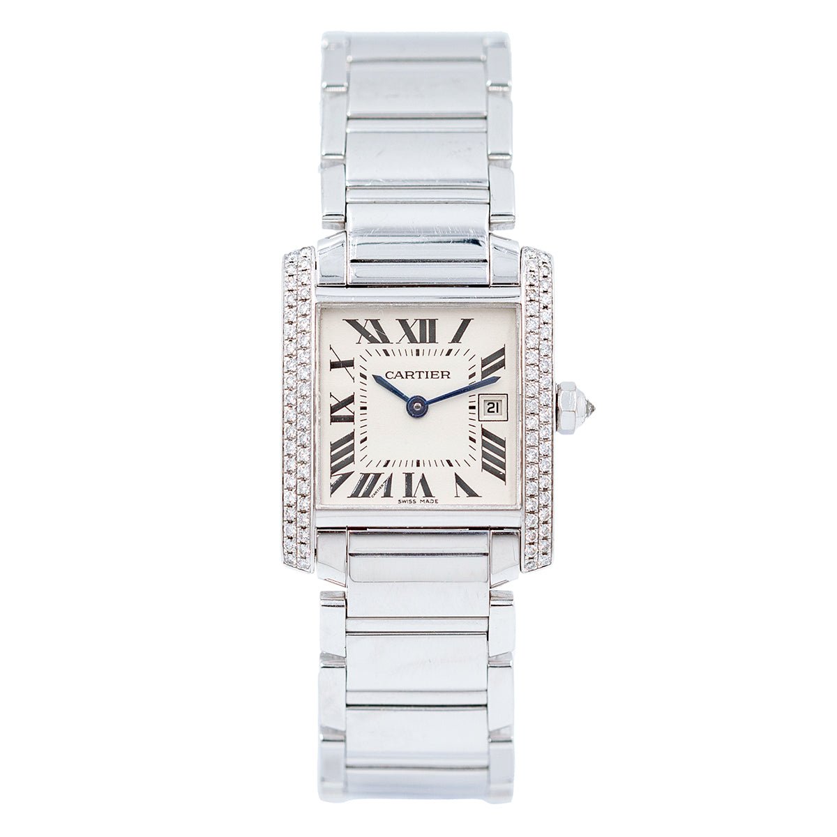 Cartier - Tank Francaise White Gold Diamond, Ref. 2491