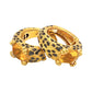 Christian Dior - 18k Yellow Gold Citrine Leopard Spot Hoop Earrings