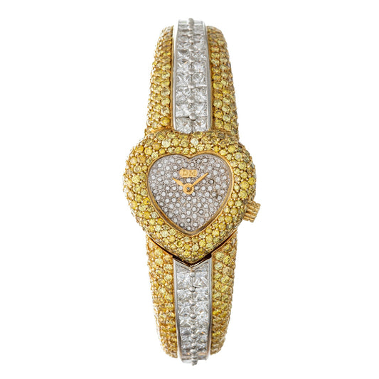 David Morris - Fancy Intense Yellow & White Diamond Bracelet Watch