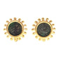 Elizabeth Locke - 19k Yellow Gold Ancient Bronze Coin Earrings