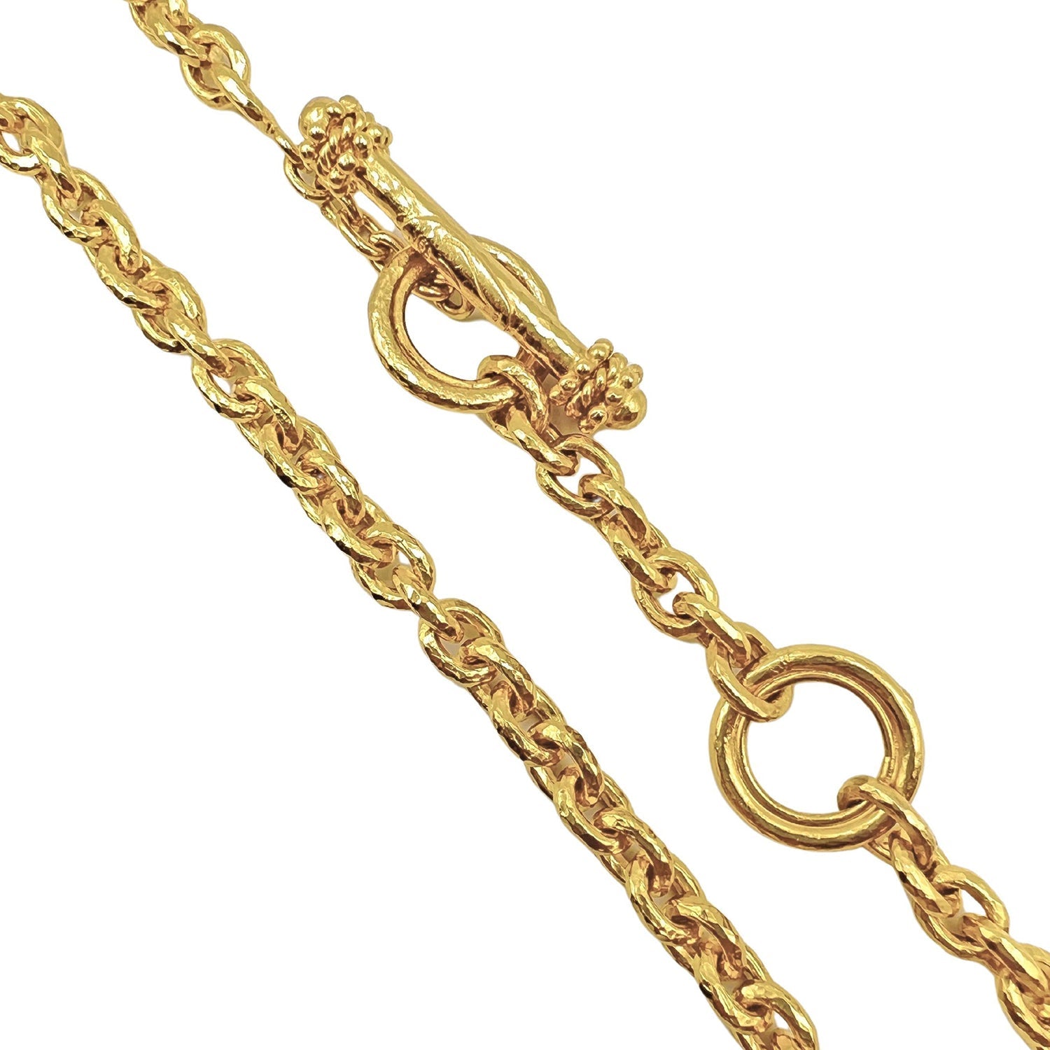 Elizabeth Locke - 19k Yellow Gold Chain Necklace