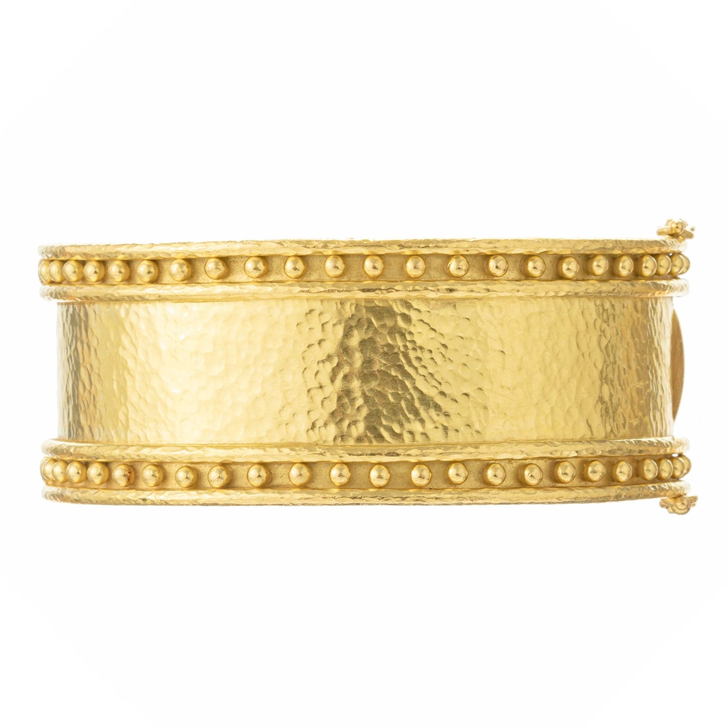 Elizabeth Locke - 19k Yellow Gold Granulated Bangle Bracelet