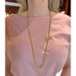 Elizabeth Locke - 19k Yellow Gold Orvieto Long Chain Necklace