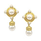 Elizabeth Locke - 19k Yellow Gold South Sea Pearl Pendant Earrings