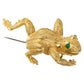 Estate Collection - 18k Yellow Gold Large Leaping Frog Brooch