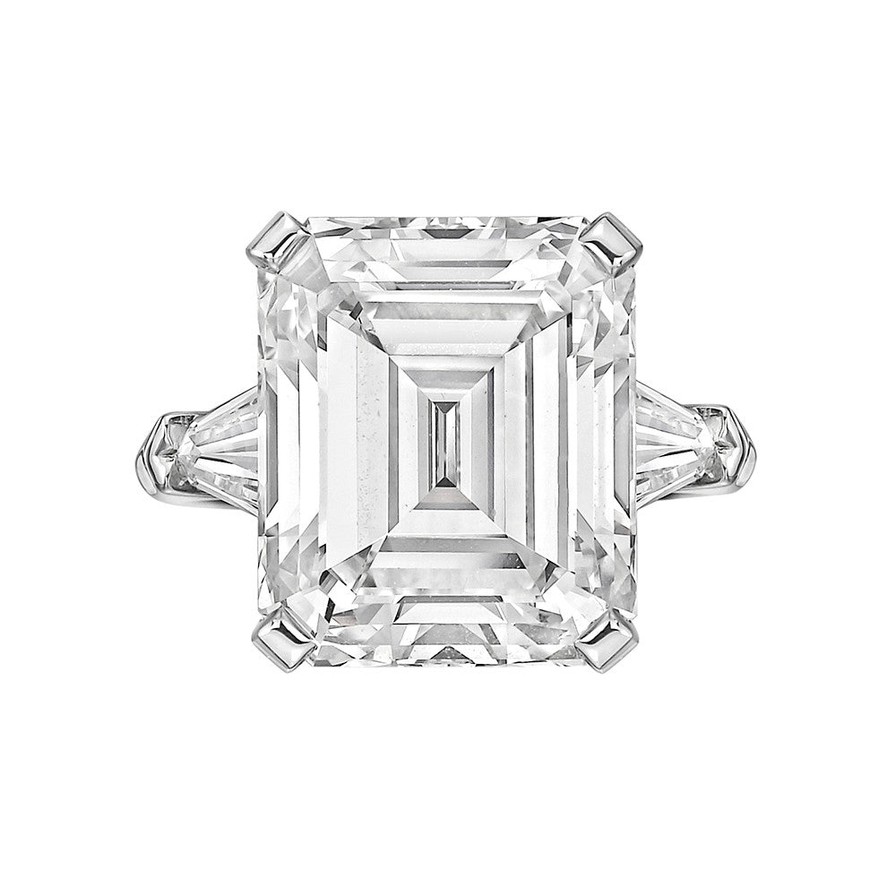 Estate Collection - 8.04ct Emerald-Cut Diamond Ring (F/IF)