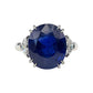 Estate Collection - 8.59ct No-Heat Ceylon Sapphire Diamond Ring