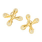 Estate Collection - Angela Cummings 18k Yellow Gold Jacks Earrings