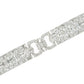 Estate Collection - Art Deco Platinum Diamond Panel Link Bracelet