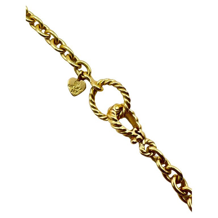 Estate Collection - Bielka 18k Gold Diamond Flower Chain Necklace