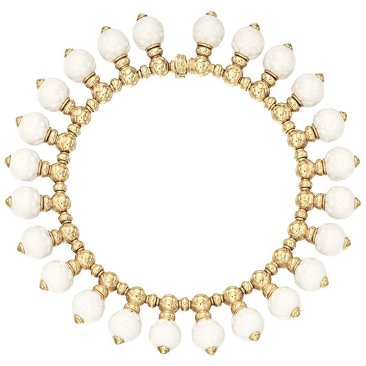 Estate Collection - Bvlgari 18k Yellow Gold Porcelain Chandra Necklace