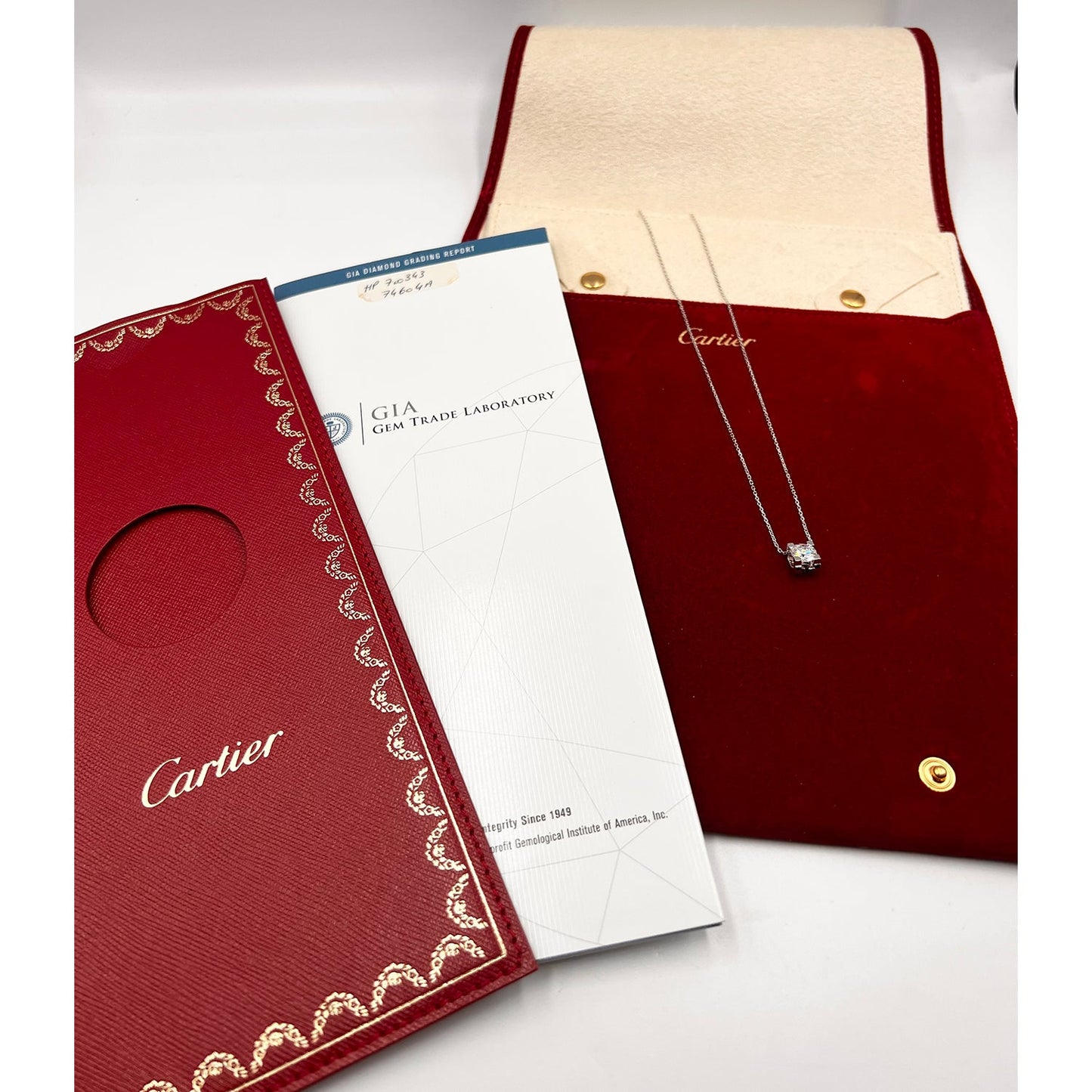 Estate Collection - C de Cartier Round Diamond Solitaire Pendant