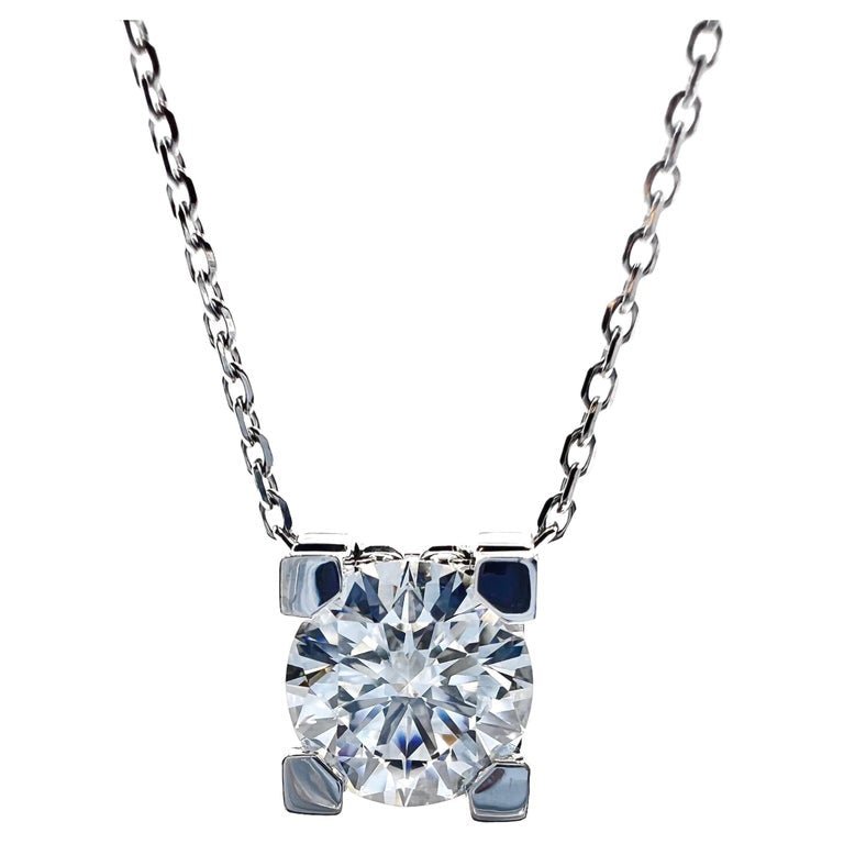 Estate Collection - C de Cartier Round Diamond Solitaire Pendant