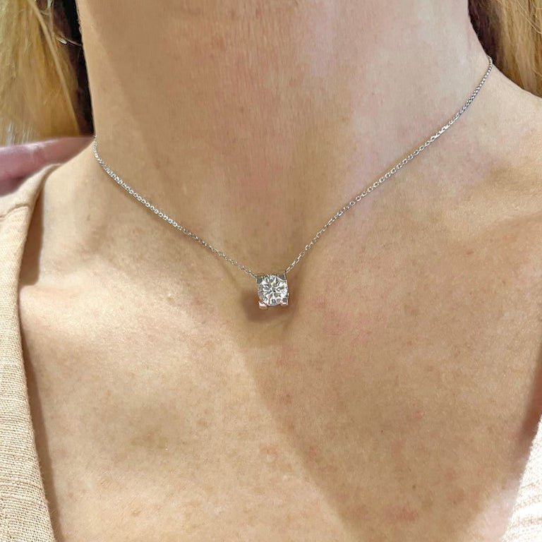 Cartier solitaire diamond on sale necklace