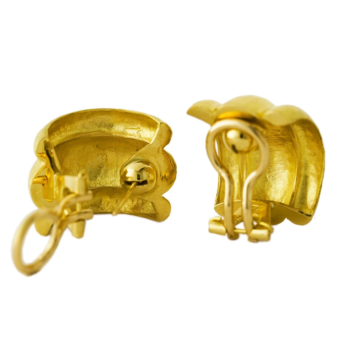 Estate Collection - Elizabeth Locke 19k Yellow Gold Amalfi Earrings