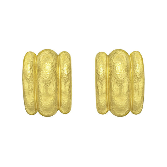 Estate Collection - Elizabeth Locke 19k Yellow Gold Amalfi Earrings