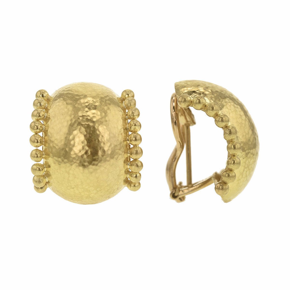 Estate Collection - Elizabeth Locke 19k Yellow Gold Tivoli Earrings