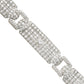 Estate Collection - French Art Deco Platinum Diamond Panel Link Bracelet