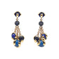 Estate Collection - Marina B 18k Gold Blue Bead Cardan Earrings