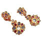 Estate Collection - Multicolored Sapphire Diamond Drop Earrings
