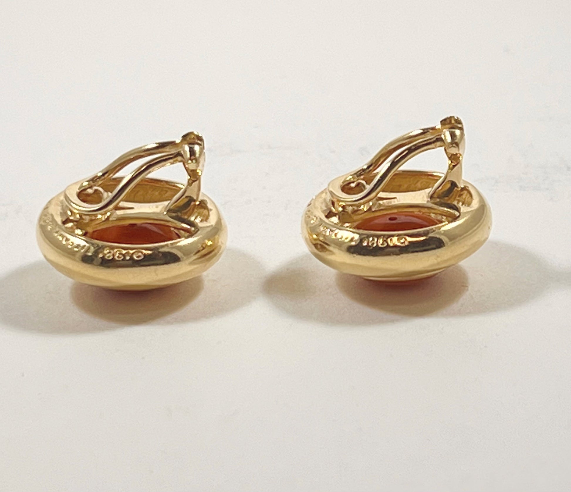 Estate Collection - Paloma Picasso for Tiffany 18k Gold Coral Earrings