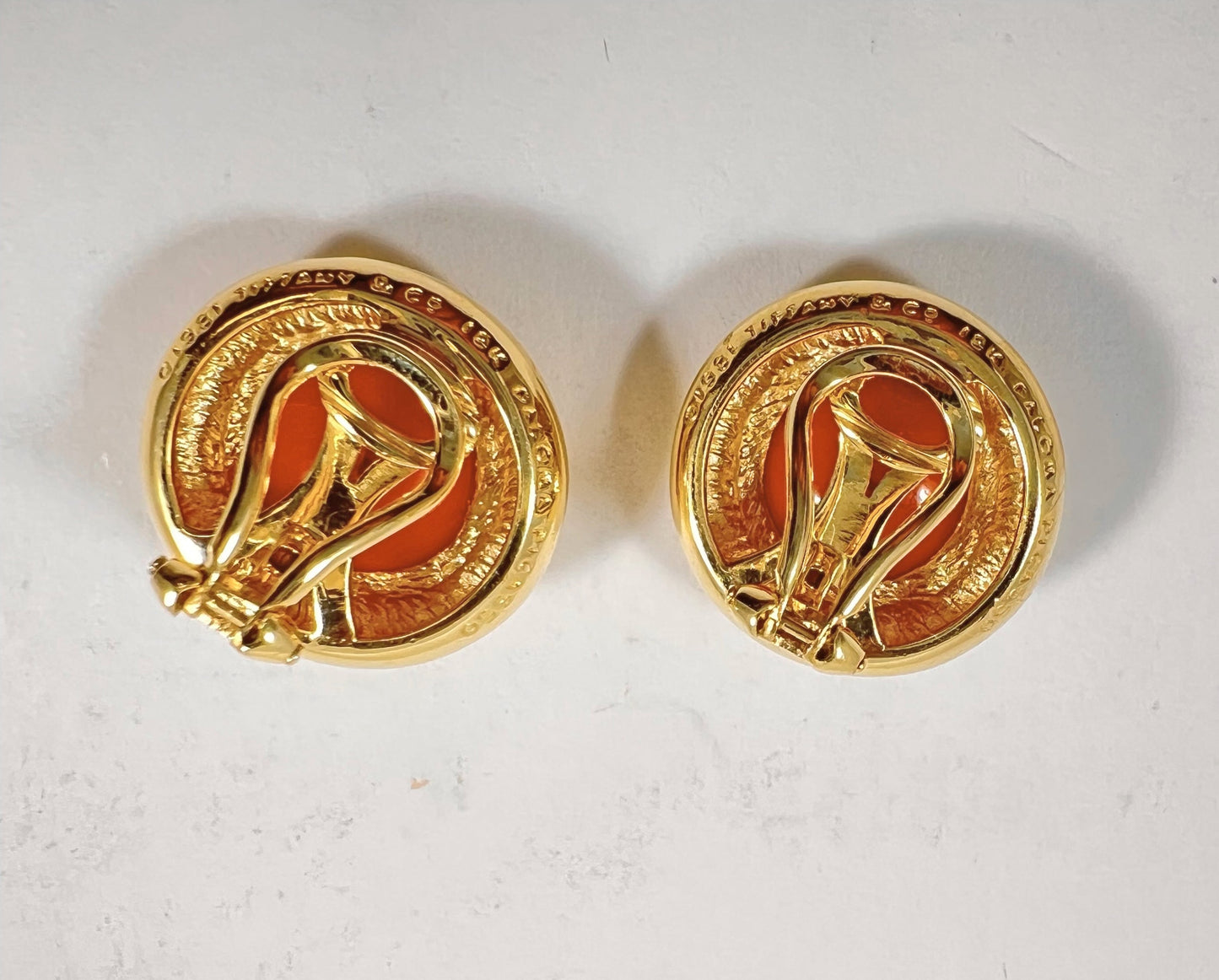 Estate Collection - Paloma Picasso for Tiffany 18k Gold Coral Earrings