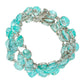 Estate Collection - Paraiba Tourmaline Diamond 3-Row Bracelet
