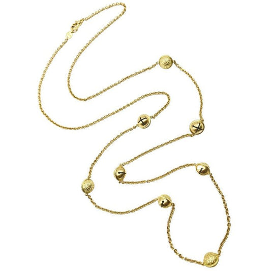 Estate Collection - Paul Morelli 18k Gold Meditation Bell Long Necklace