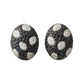 Estate Collection - Pavé Black Sapphire Diamond Domed Earrings