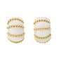Estate Collection - Seaman Schepps White Jade Shrimp Earrings