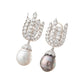 Estate Collection - South Sea & Tahitian Pearl Diamond Pendant Earrings