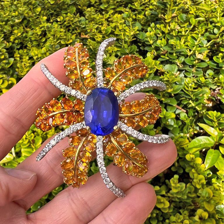 Tanzanite brooch sale