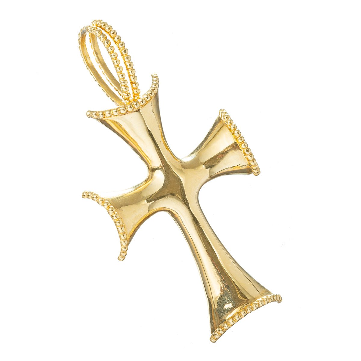 Estate Collection - Tiffany 18k Yellow Gold Large Cross Pendant