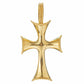 Estate Collection - Tiffany 18k Yellow Gold Large Cross Pendant