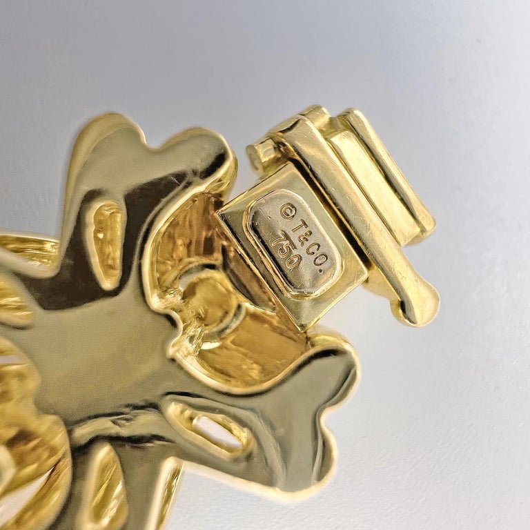 Estate Collection - Tiffany 18k Yellow Gold 'X' Link Bracelet
