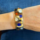 Estate Collection - Tiffany Angela Cummings 18k Gold Multi-Gem Dot Bracelet